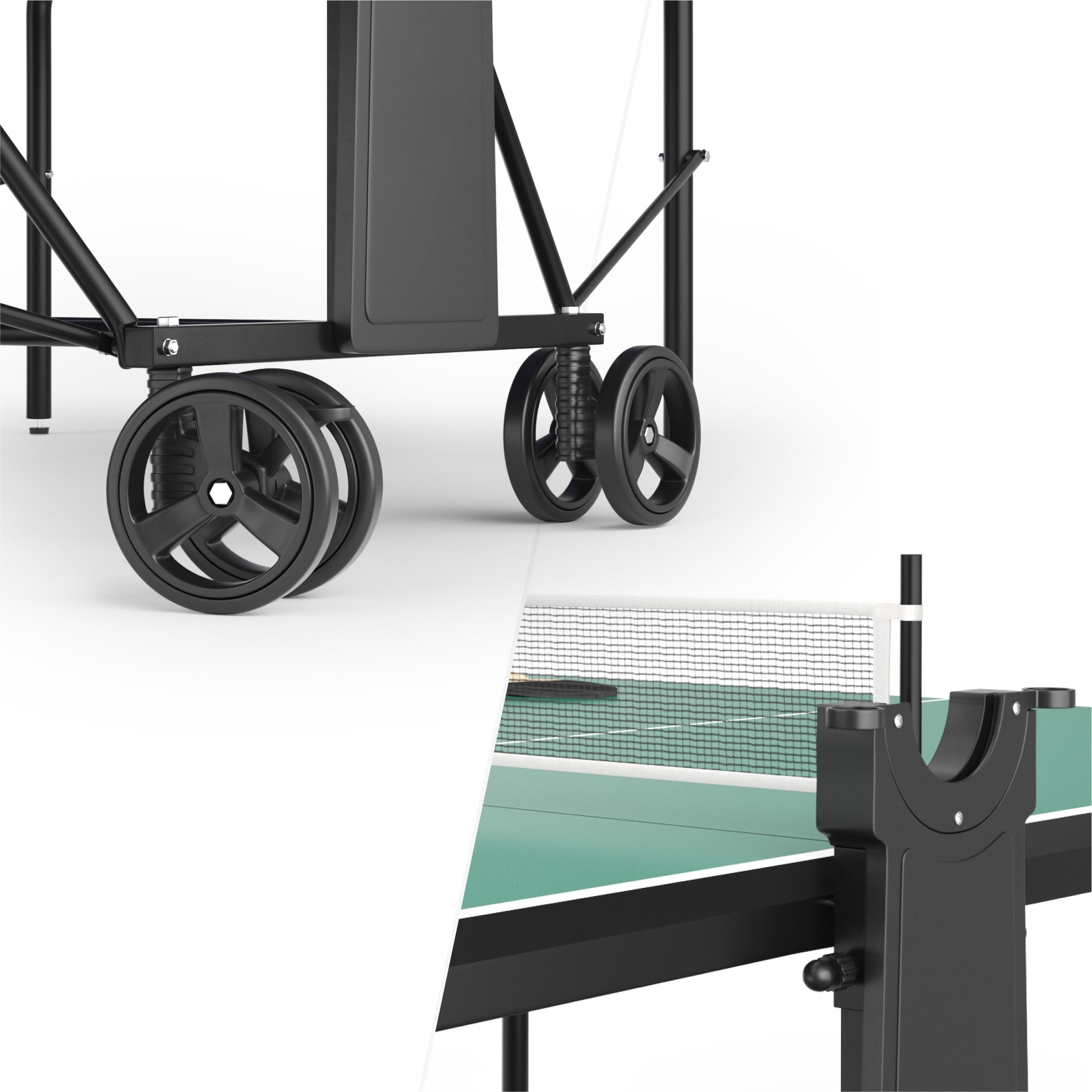 Теннисный стол UNIX line Compact indoor 18 mm MDF (Green)