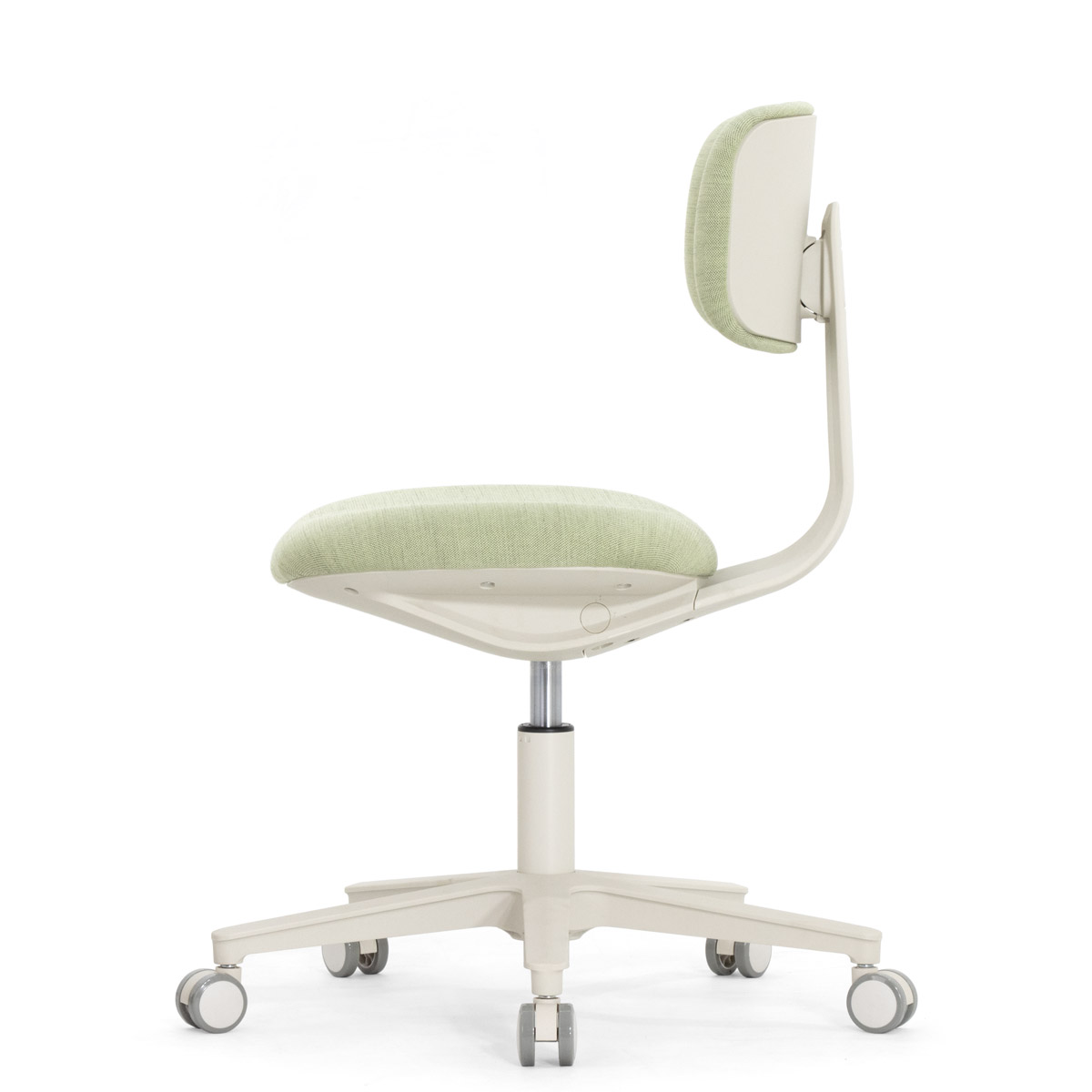 Эргономичное кресло Falto Rookie Plus (поворот спинки, ткань, каркас светлый, зелёный)