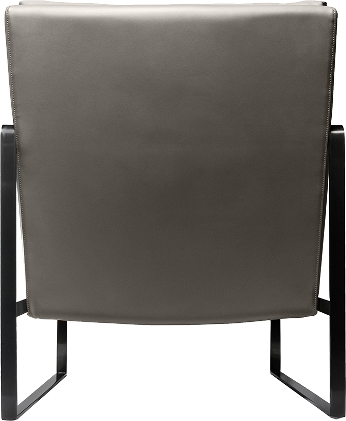 Эргономичное кресло Noel Lounge серая кожа Nappa Premium