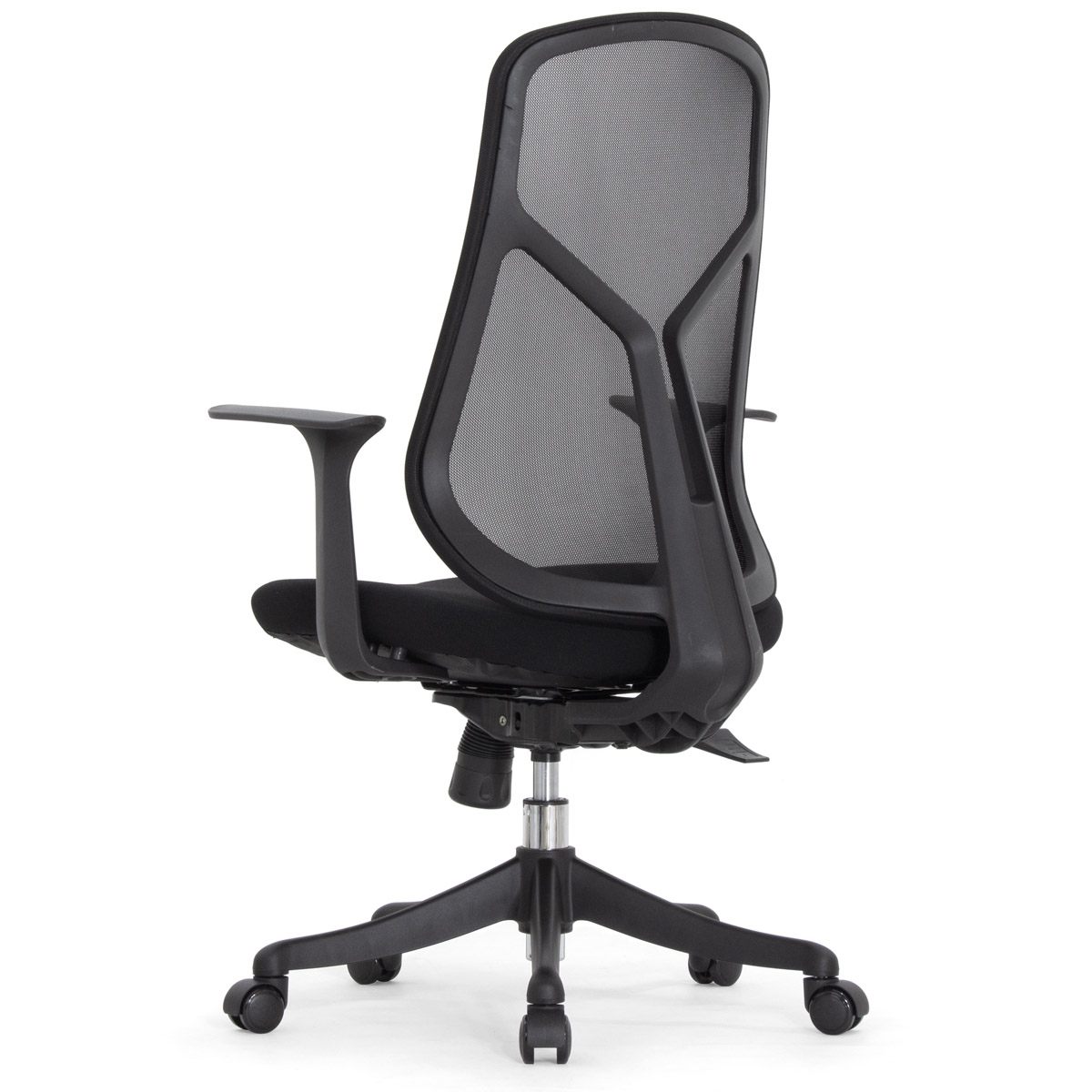 Эргономичное кресло Falto Кураж (без подголовника, сетка, ткань, черный)