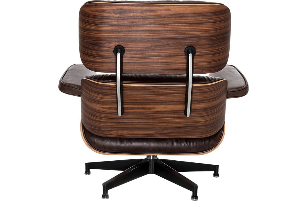 Кресло для отдыха Eames Lounge Chair & Ottoman Premium состаренная кожа