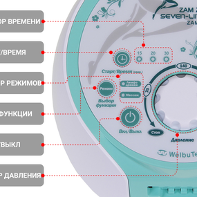 Лимфодренажный аппарат WelbuTech Seven Liner ZAM-02 ПОЛНЫЙ, XL (аппарат + ноги + рука + пояс)