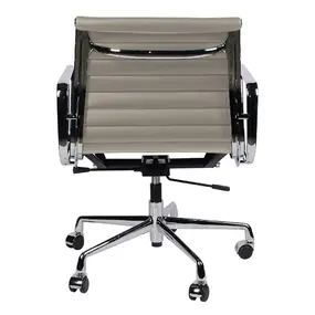 Эргономичное кресло Eames Ribbed Office Chair EA 117, серая кожа