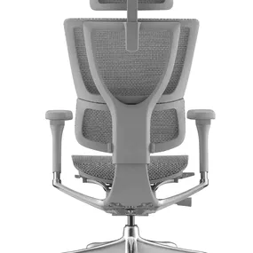 Эргономичное кресло Falto IOO E Elite (электроуправление, SmartWork, алюминий, наклон вперёд, сетка, серый)