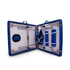 Складной массажный стол Unix  Master 2 Section Blue