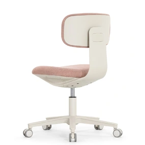 Эргономичное кресло Falto Rookie Plus (поворот спинки, ткань, каркас светлый, розовый)