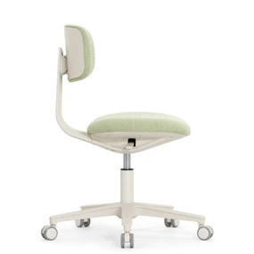 Эргономичное кресло Falto Rookie Plus (поворот спинки, ткань, каркас светлый, зелёный)