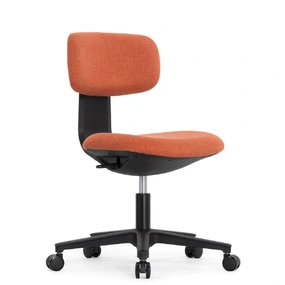 Эргономичное кресло Falto Rookie Plus (поворот спинки, ткань, каркас чёрный, оранжевый)