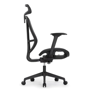 Эргономичное кресло Falto HOP ECO (удлинённое сиденье, сетка, чёрный)