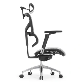 Эргономичное кресло Falto Sail Art 2 (подлокотники 6D (360), сетка, каркас чёрный, белый)