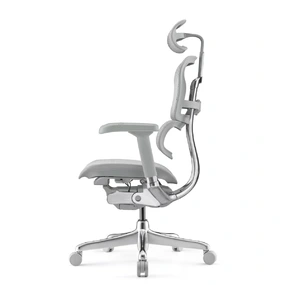 Эргономичное кресло Falto Ergohuman 2 Elite (алюминий, наклон вперёд, сетка, серый)