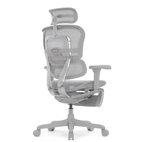 Эргономичное кресло Falto Ergohuman 2 Ultra с подножкой (наклон вперёд, сетка, серый)