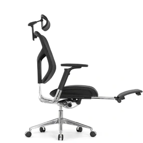 Эргономичное кресло Falto Star 2 с подножкой (подлокотники 6D (360), сетка, цвет чёрный)