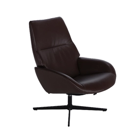 Кресло-реклайнер Ergo Lounge, коричневая кожа