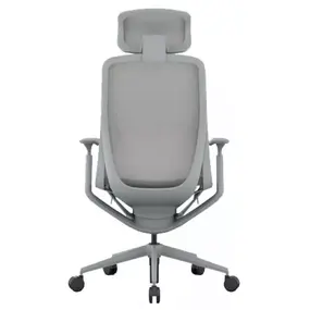 Эргономичное кресло Aria с подголовником сетка, светло-серое