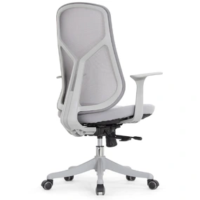 Эргономичное кресло Falto Кураж (без подголовника, сетка, ткань, серый)